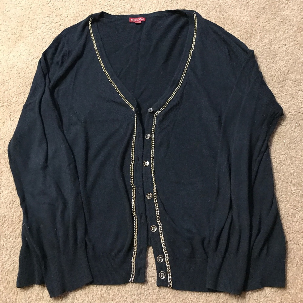 Merona cardigan‎ with chain detail